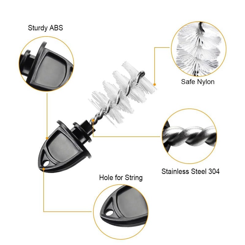 Ferroday 15 Beer Faucet Tap Plug Brush for Beer Faucet Plug Draft Beer Tap Cover Tap Plugs Beer Brush Plugs Beer Faucet Brush Caps Cover Beer Faucet Kegging Tap Cleaning Brush- 15 Pack keg Beer Tap Brush Plug - Image 2